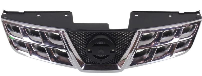 Grille Chrome/Black W/O Camera Exclude Krom Pkg - Nissan Rogue 2008-2013