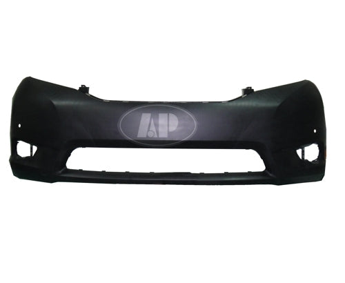 Bumper Fr Primed W/Sensor Hole W/Fog Lamp Hole Ltd Model - Toyota Sienna 2011-2017
