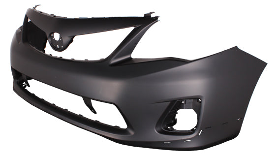 Bumper Fr S/Xrs Model W/Spoiler Hole Primed Canada Built - Toyota Corolla Sedan 2011-2013