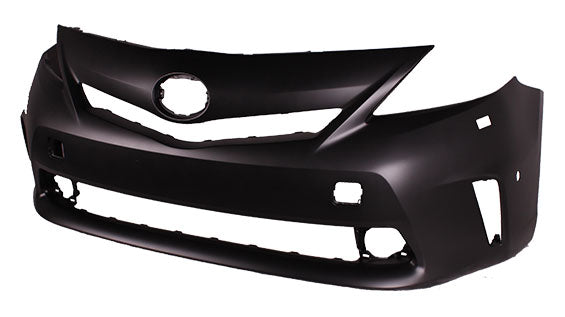 Bumper Fr Primed W/Sensor W/Washer Hole - Toyota Prius V 2012-2014
