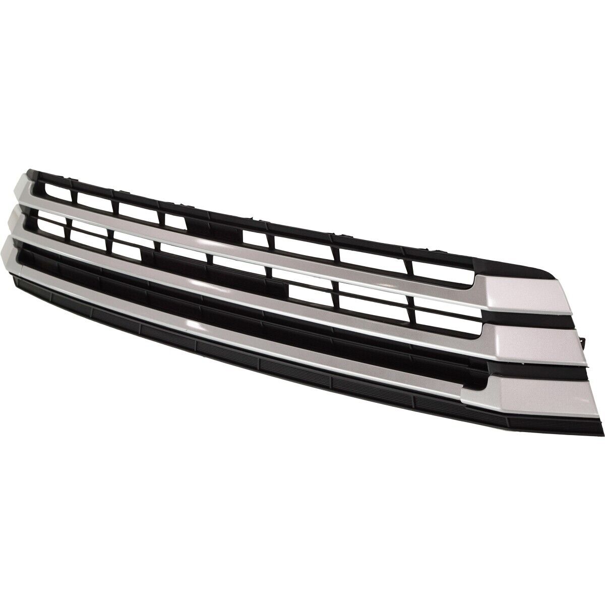 Grille Lower Matte Black W/Silver Moulding - Toyota Highlander 2017-2019 | Toyota Highlander Hybrid 2017-2019