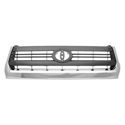 Grille Painted Gray W/Chrome Moulding Sr5 Model - Toyota Tundra Rwd 2014-2017 | Toyota Tundra 4Wd 2014-2017