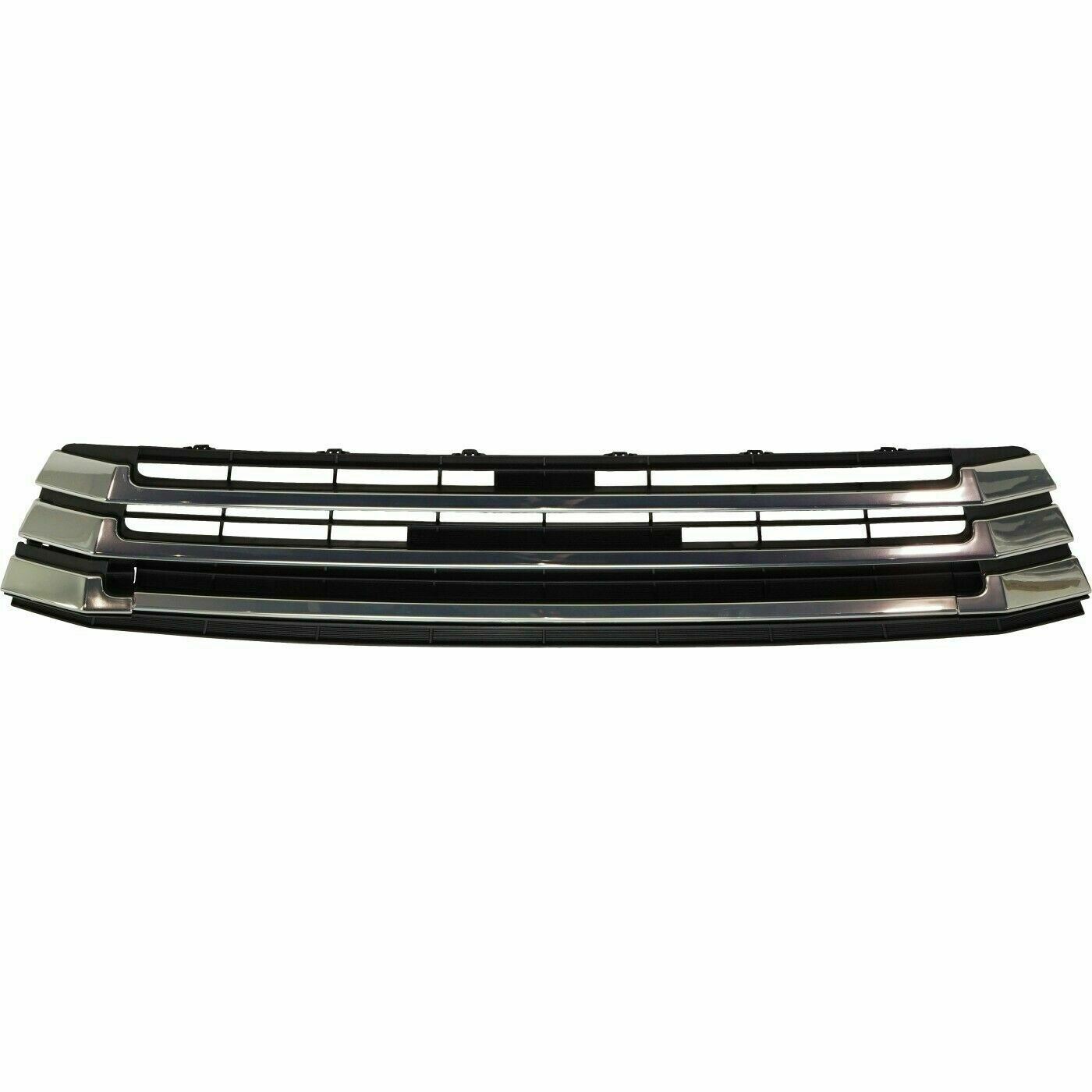 Grille Matte-Black/Gray W/Chrome Bars - Toyota Highlander Hybrid 2017-2019 | Toyota Highlander 2017-2019