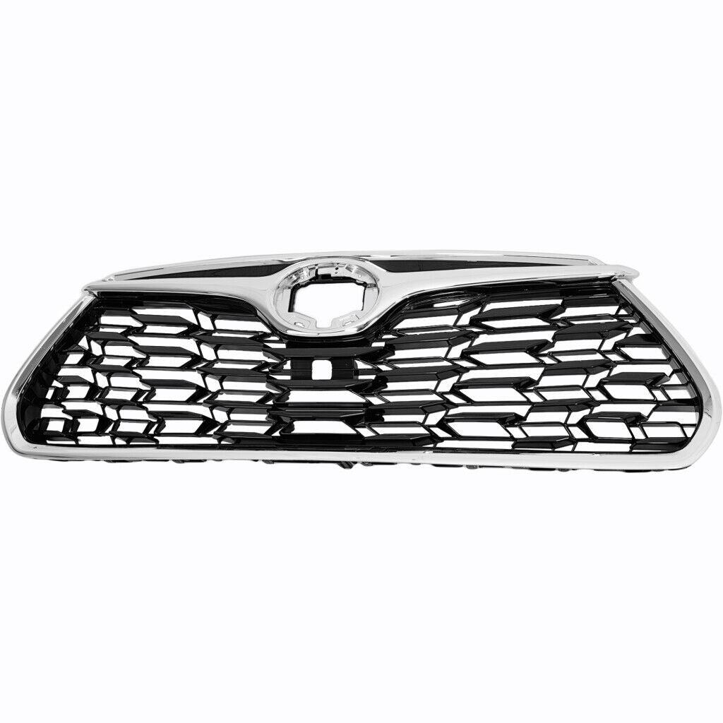 Grille Fr Ptd Black W/Chrome Molding / Camera For Platinum/ Ltd Models - Toyota Highlander Hybrid 2020-2025 | Toyota Highlander 2020-2025