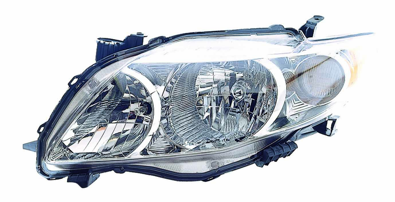 Head Lamp Lh Base/Ce/Le/Xle Hq - Toyota Corolla Sedan 2009-2010