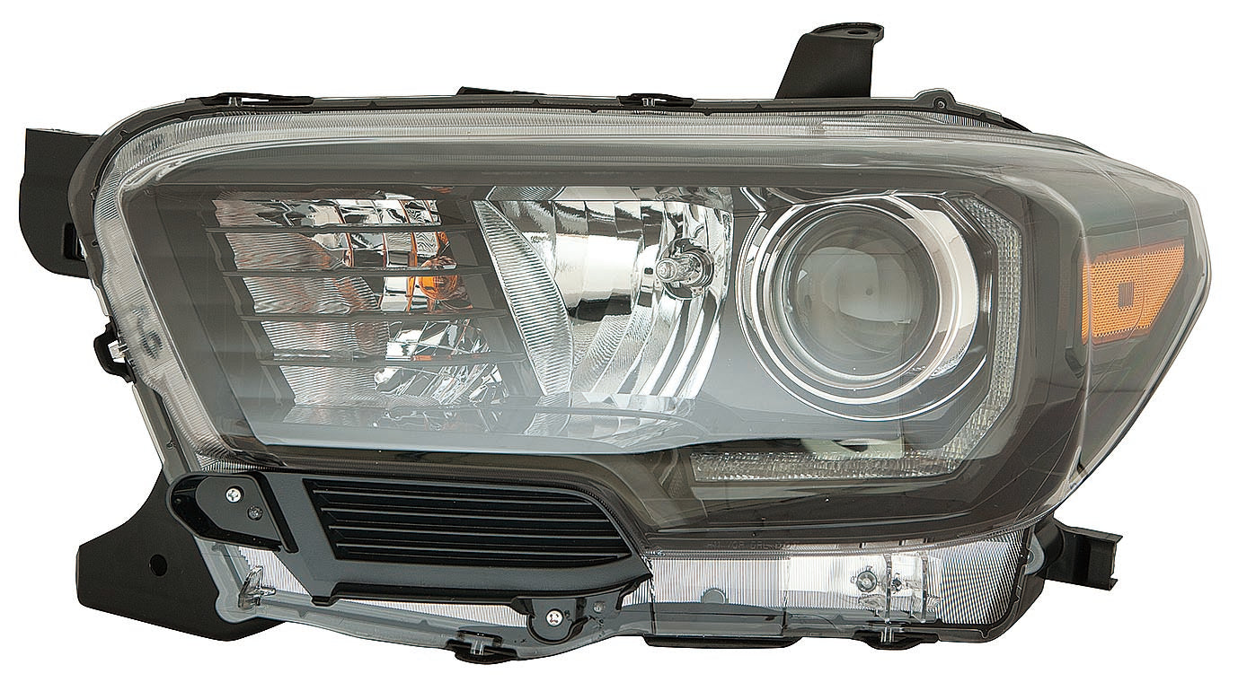 Head Lamp Lh W/Led Fog Lamp Black Bezel Hq - Toyota Tacoma Pickup 4Wd 2017-2019 | Toyota Tacoma Pickup 2Wd 2017-2019