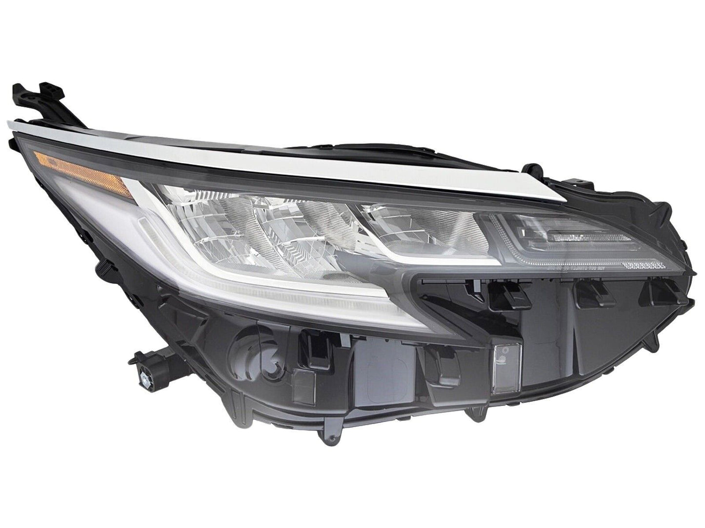 Head Lamp Rh Led Chrome Bezel W/ Led Lower Strip Fits Ltd Hq - Toyota Sienna 2021-2025