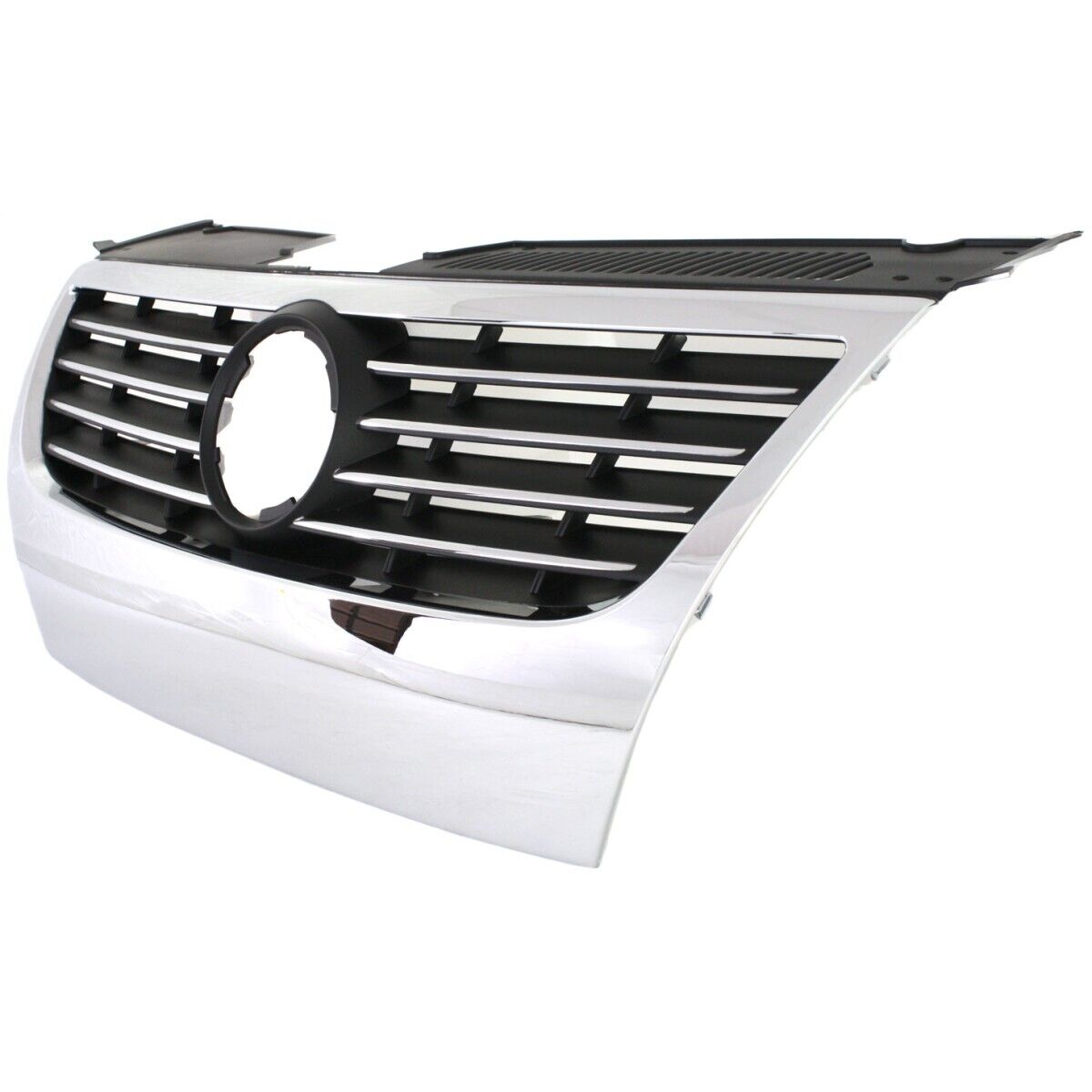 Grille Chrome/Black Requires 150Mm Emblem And Trim Ring - Volkswagen Passat 2006-2010