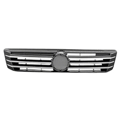 Grille Painted-Black W/6 Vertical Chrome Mldg Strips - Volkswagen Passat (2012-) 2012-2015