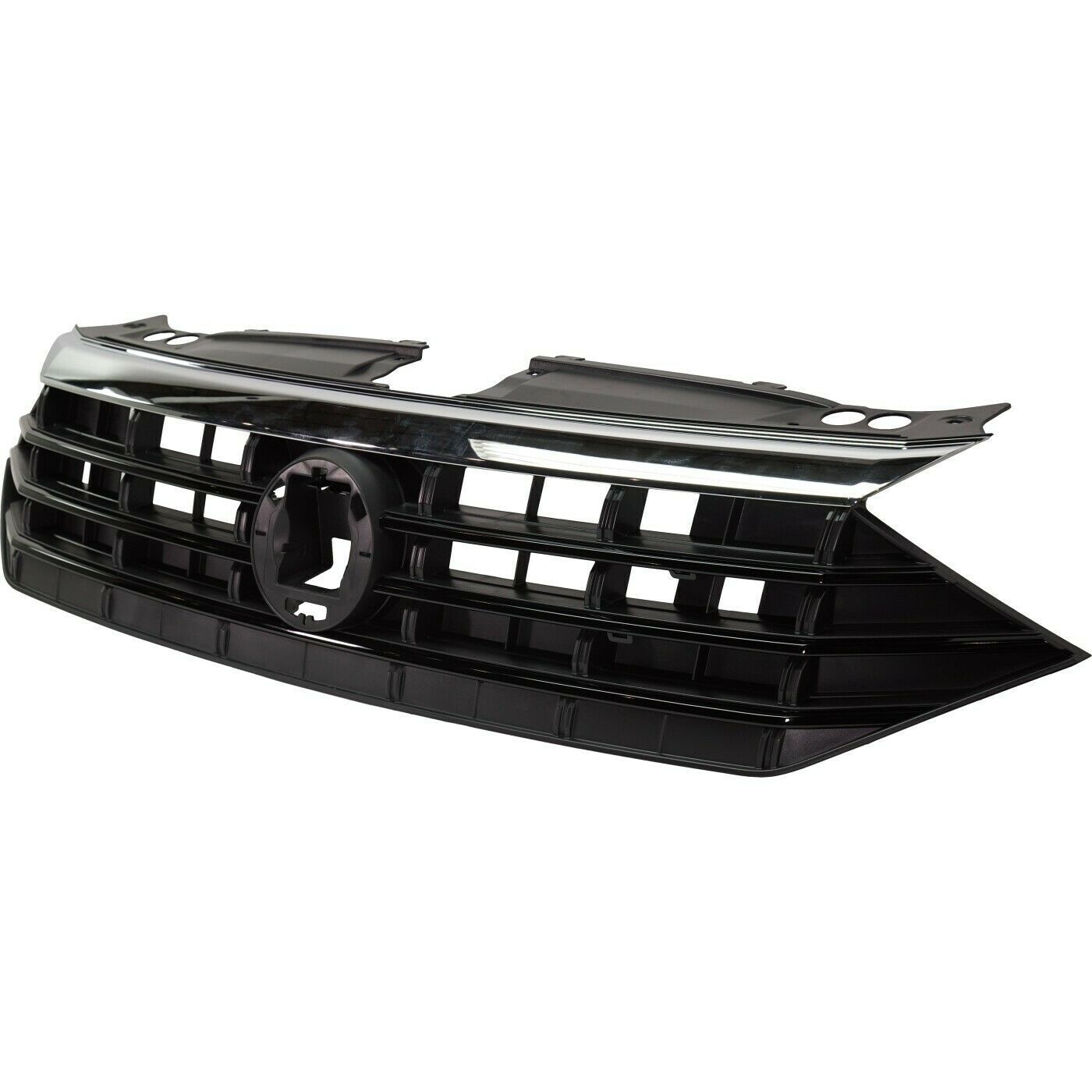 Grille Chrome Upper Moulding/Black Lower Moulding For R-Line Model - Volkswagen Jetta (2011-) (Type 6) 2019-2021