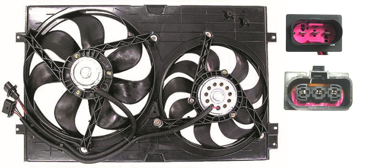 Cooling Fan Assy 1.8/1.9/2.0L - Volkswagen Jetta City (Canada) 2007 | Volkswagen Jetta (1999-05) (Type 4) 1999-2005