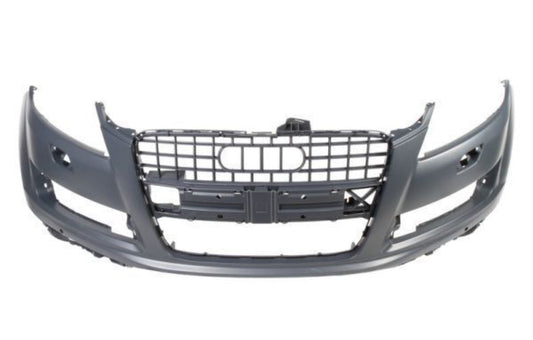 Bumper Fr Primed W/Sensor/Washer W/O S-Line - Audi Q7 2010-2015