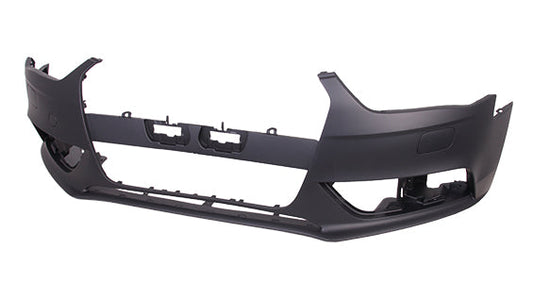 Bumper Fr W/O S-Line Pkg W/H/L Washer W/O Sensor Primed Black - Audi S5 2008-2017 | Audi A4 2009-2016 | Audi A5 2008-2017