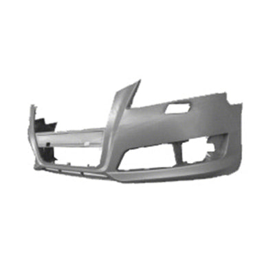 Bumper Fr W/Wash Hole W/O Sensor Hole W/O Sprt Pkg Primed - Audi A3 2009-2013