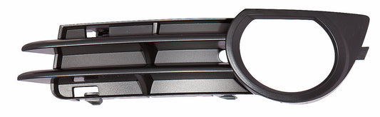 Grille Lower Lh W/Fog Lamp Hole Matte-Black W/O Sport - Audi A3 2006-2008