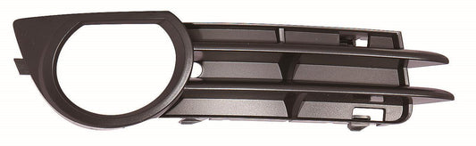 Grille Lower Rh W/Fog Lp Hole Matte-Black W/O Sport - Audi A3 2006-2008