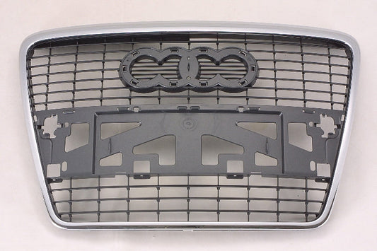 Grille Silver Black W/O Sensor - Audi A6 2005-2008