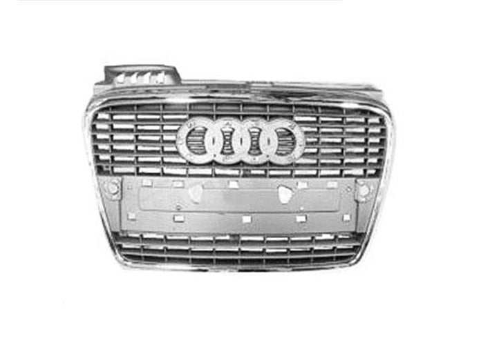 Grille (Chrome/Primed-Black) W/O S-Line Pkg - Audi A4 Cabrio (Convertible) 2007-2009 | Audi A4 2005-2008 | Audi A4 Quattro 2005-2008