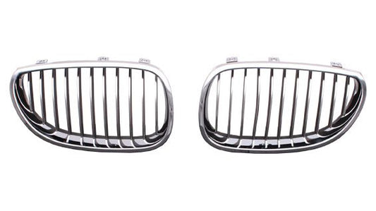 Grille Rh Chrome.Black - Bmw 1 Series 2008-2010 | Bmw 3 Series Sedan (1999-) 2007-2013 | Bmw 5 Series 2008-2010