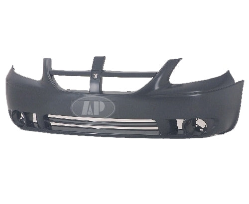 Bumper Fr Primed W/Fog Lamp Hole - Dodge Caravan 2005-2007