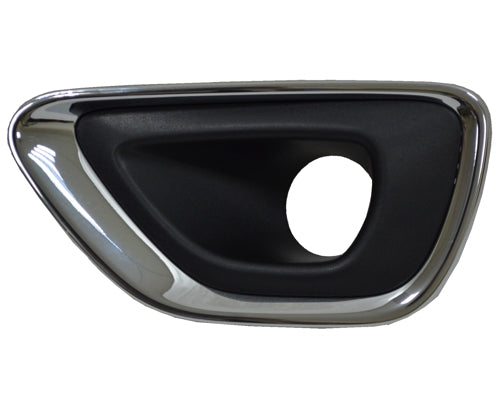 Fog Lamp Bezel Fr Lh Black W/Chrome Moulding Ltd/Laredo/Overland - Jeep Grand Cherokee 2014-2016