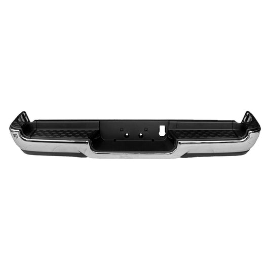 Bumper Rr Assy Chrome Finish Single Exhaust W/Pad W/O Sensor Exclude Rebel/Trx - Ram Pickup-Ram-1500 2019-2024
