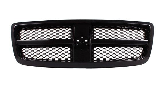 Grille Matte-Black W/Painted-Black Frame - Ram Pickup-Ram-1500 Classic 2019-2023 | Ram Pickup-Ram-1500 2011-2018 | Dodge Pickup Dodge Ram1500 2009-2010
