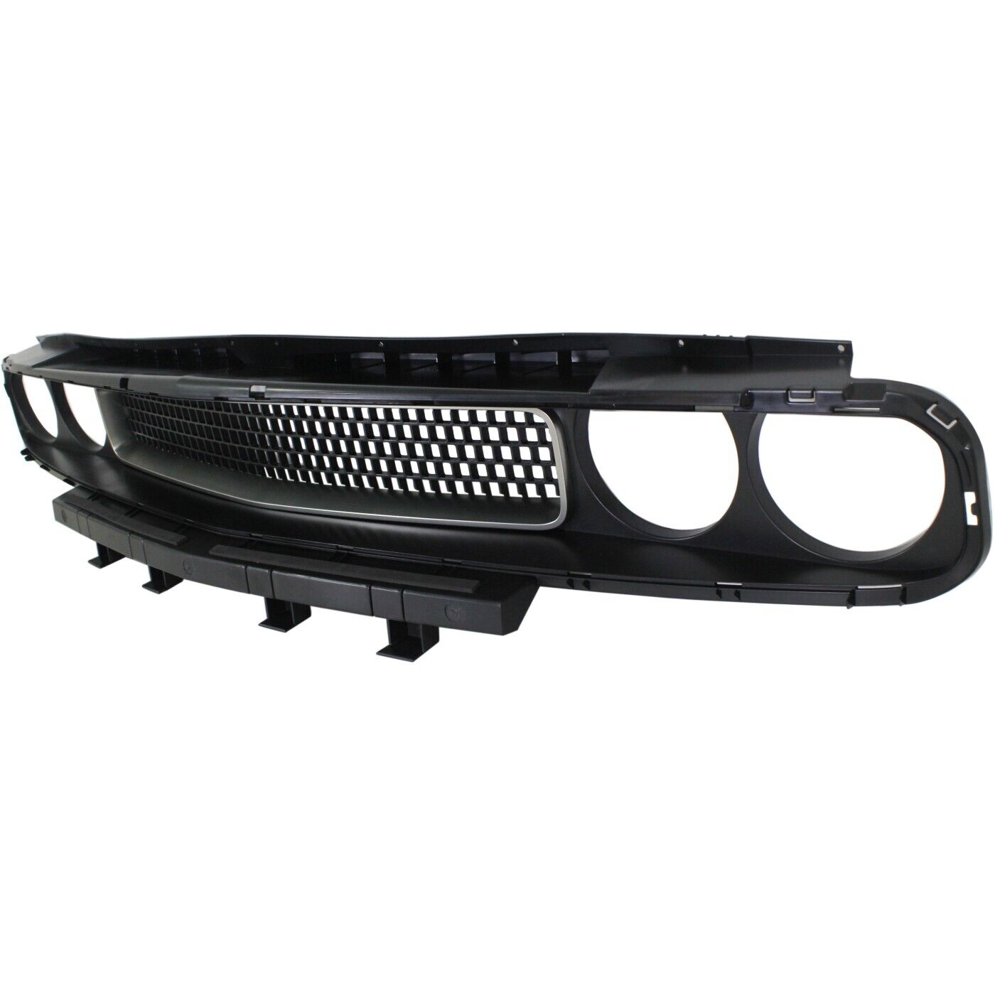 Grille Matte Black W/Silver Trim - Dodge Challenger 2008-2014