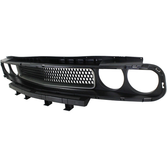 Grille Matte Black W/Silver Trim - Dodge Challenger 2008-2014