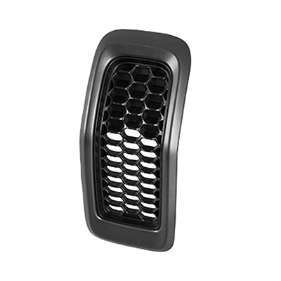 Grille Matte Black W/Painted Silver Molding 7 Pieces Set - Jeep Cherokee 2014-2018