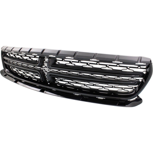 Grille Fr Ptd Black Crosshairs And Moulding Exclude Scat Pack/Srt/Hellcat Model - Dodge Charger 2020-2023