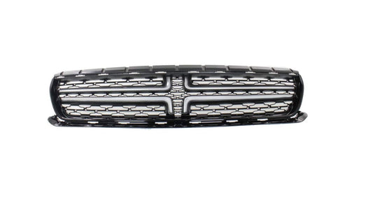 Grille Chrome Crosshair W/Ptd Black Mesh Exclude Scat Pack/Srt/Hellcat Model - Dodge Charger 2020-2023
