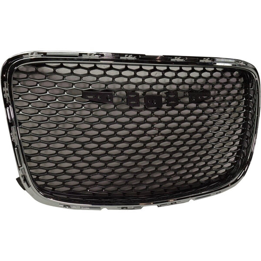 Grille Dark Gray Mesh W/Chrome Frame For 300C / Ltd Model - Chrysler 300 2015-2023