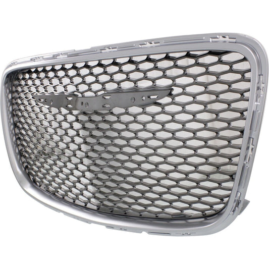 Grille Ptd Bright Black W/Satin Chrome Frame For 300C/ Platinum Model - Chrysler 300 2015-2023