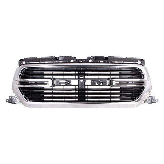 Grille Chrome Surround W/Black Billets W/Camera Laramie/Big Horn Model - Ram Pickup-Ram-1500 2019-2022