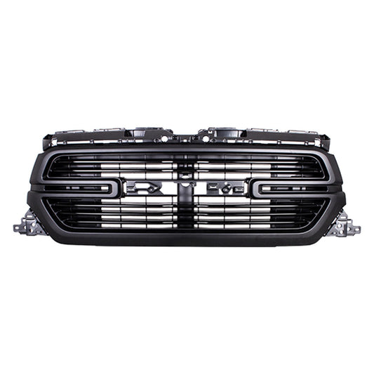 Grille Fr Matte Dark Gray W/O Surround View Camera - Ram Pickup-Ram-1500 2019-2022