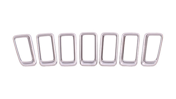 Grille Moulding 7 Pieces Set Chrome - Jeep Compass Mk 2011-2017