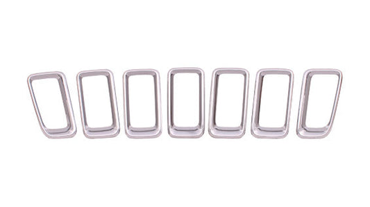 Grille Moulding 7 Pieces Set Chrome - Jeep Compass Mk 2011-2017