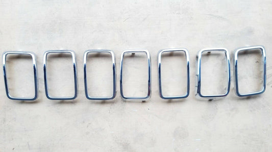 Grille Trim Ring Set Chrome 7-Pc Exclude Srt/Trackhawk - Dodge Durango 2011-2025 | Jeep Grand Cherokee 2011-2021 | Jeep Grand Cherokee Wk 2022