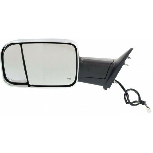 Door Mirror Lh Power Chrome Htd W/Ambient/Signal/Puddle Lamp/Memory/Tow - Ram Pickup-Ram-1500 Classic 2019-2022 | Ram Pickup-Ram-1500 2013-2018 | Ram Pickup-Ram-3500 2013-2018