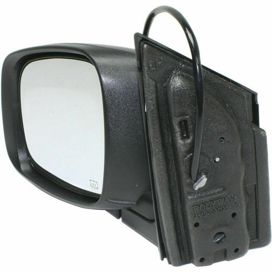 Door Mirror Lh Power Htd Textured With White 6 Hole/5 Pin Connector - Chrysler Town And Country 2012-2016 | Ram Cargo-Van-Ram 2012-2015 | Dodge Caravan 2012-2020