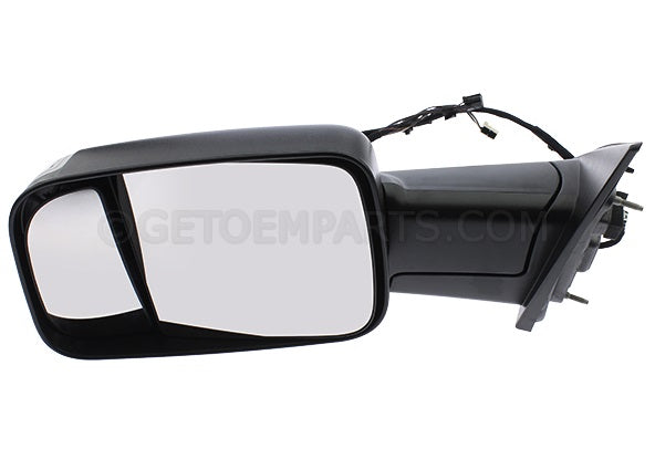 Door Mirror Lh Power Textured W/Signal/Puddle Lamp/Temperature Sensor Tow Style - Ram Pickup-Ram-1500 2019-2023