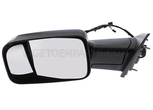 Door Mirror Lh Power Textured W/Signal/Puddle Lamp/Temperature Sensor Tow Style - Ram Pickup-Ram-1500 2019-2023