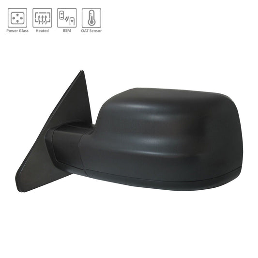 Door Mirror Lh Power Htd Textured W/Blind Spot/ Sensor - Ram Pickup-Ram-1500 2019-2024