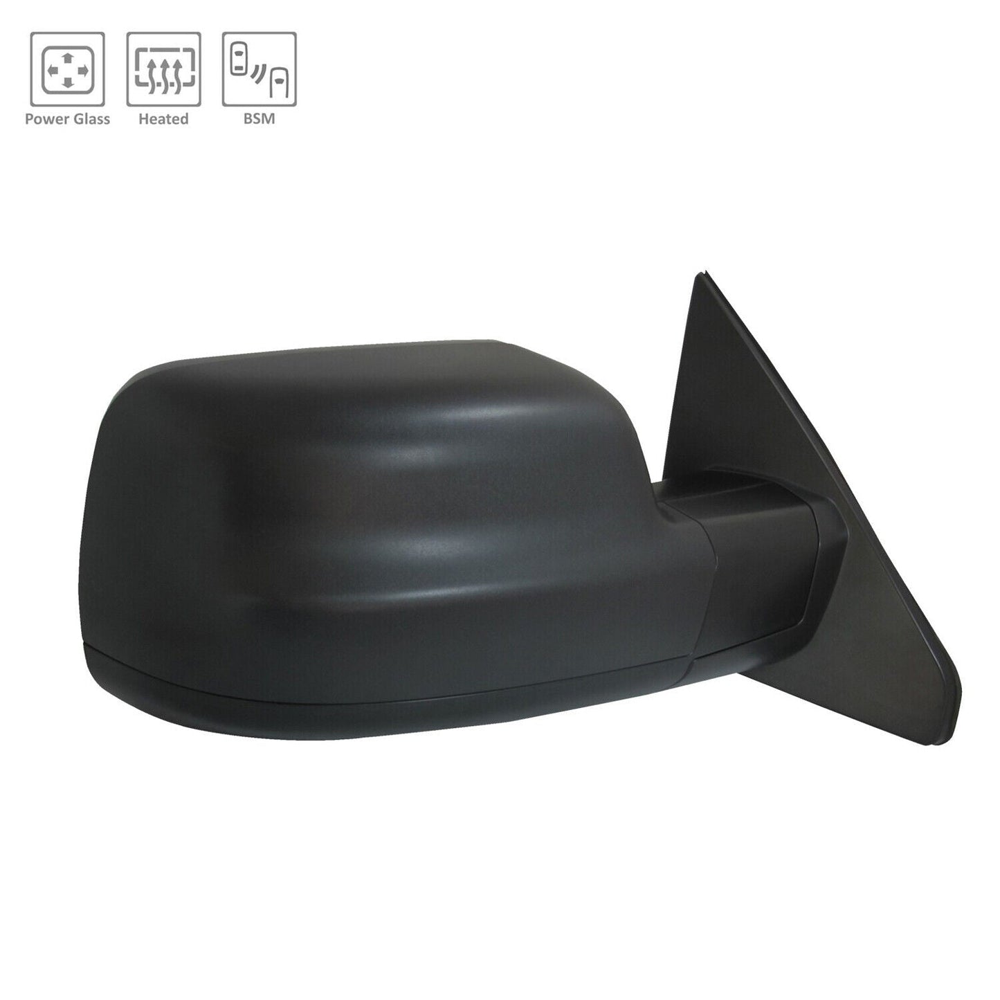 Door Mirror Rh Power Htd Textured W/ Blind Spot/Sensor - Ram Pickup-Ram-1500 2019-2022