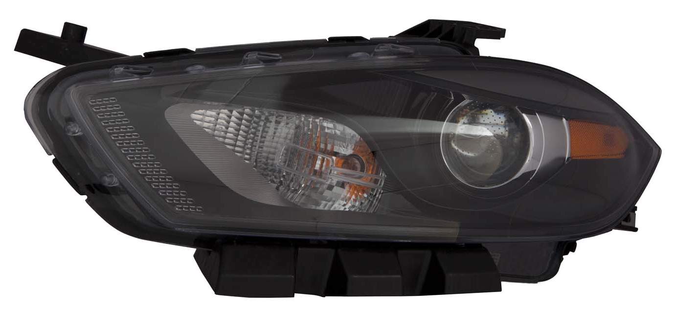 Head Lamp Lh Halogen Black Bezel Hq - Dodge Dart 2013-2015