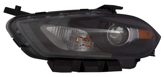 Head Lamp Lh Halogen Black Bezel Hq - Dodge Dart 2013-2015