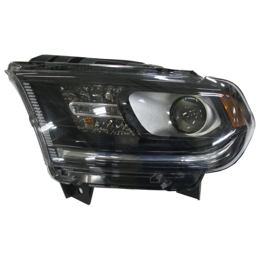 Head Lamp Lh Halogen Black Bezel W/O Led Drl Hq - Dodge Durango 2011-2015