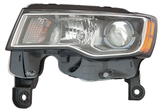 Head Lamp Lh Halogen Std Type W/Chrome Bezel - Dodge Durango 2011-2025 | Jeep Grand Cherokee 2011-2021 | Jeep Grand Cherokee Wk 2022