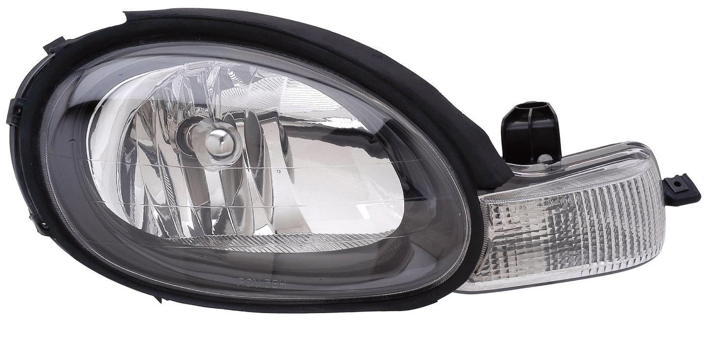 Head Lamp Rh Black Bezel - Dodge Neon 2001